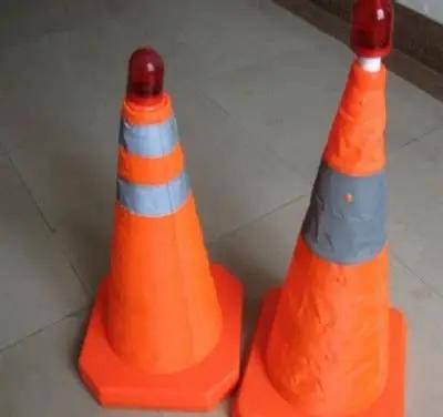 High-Visibility Reflective Traffic Cone