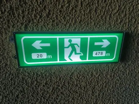 Tunnel Emergency Escape Guidance Traffic Sign