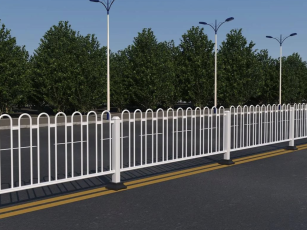 Urban Zinc-Steel Municipal Guardrail