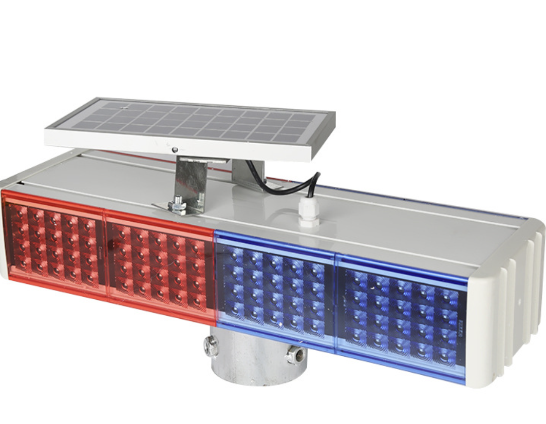 Solar-Powered Traffic Warning Strobe Light