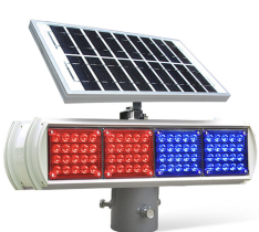 Solar-Powered Traffic Warning Strobe Light