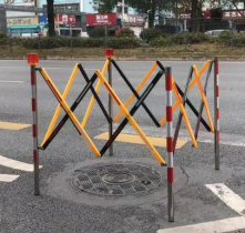 Temporary Foldable Mobile Traffic Barrier