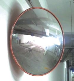 Outdoor Heavy-Duty Stainless Steel Traffic Convex Mirror (100cm)