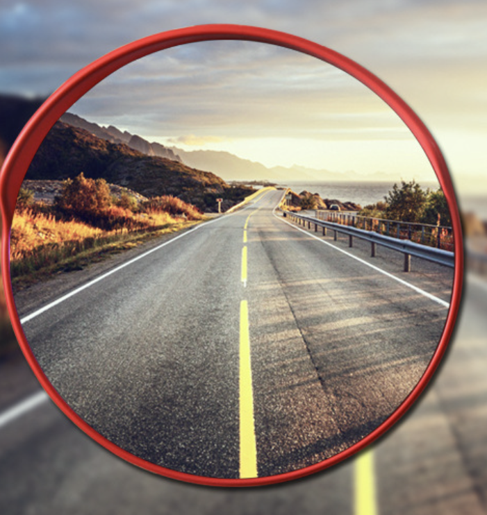 45cm PC Waterproof Traffic Convex Mirror