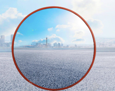 กระจกนูน PC ขนาดกลางทางเข้าที่อยู่อาศัย (80ซม.)