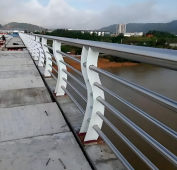 Bridge-Specific 304 Stainless Steel Traffic Guardrail with Transparent Panel