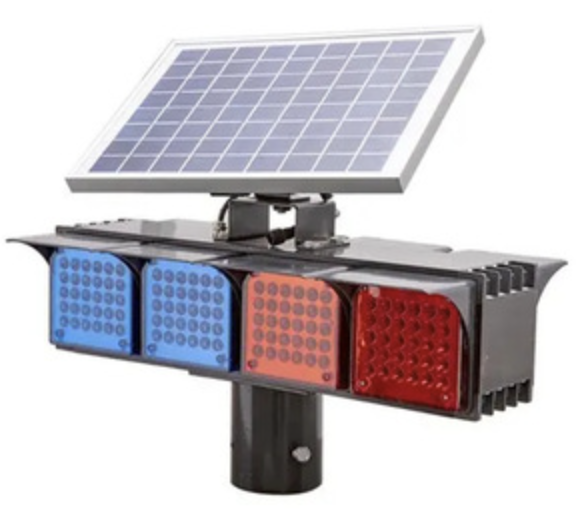 Năng lượng mặt trời giao thông LED ánh sáng nhấp nháy