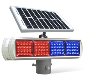 Lumière actionnée solaire de stroboscope de la <span>route</span> LED