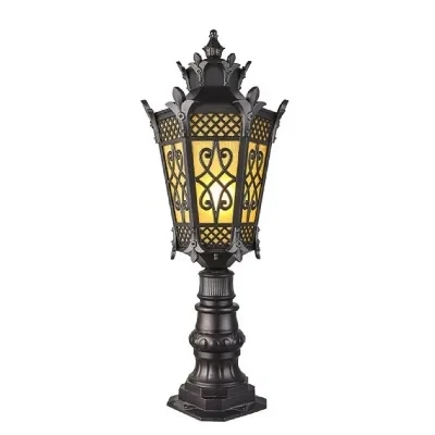 โคมไฟสวนโพสต์อลูมิเนียมหล่อวินเทจ