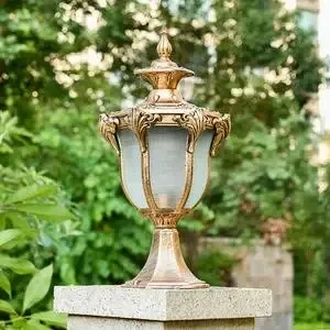 Lampadaire de Jardin Vintage en Fonte d'Aluminium