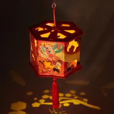 Lanterne de fête LED de projection de Noël