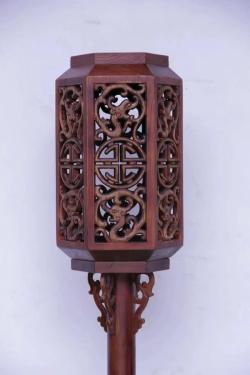 Chinese Antique Solid Wood Palace Lantern