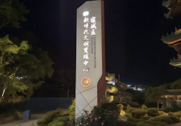 Stainless Steel European Style Front-Lit High-Rise Landmark Sign