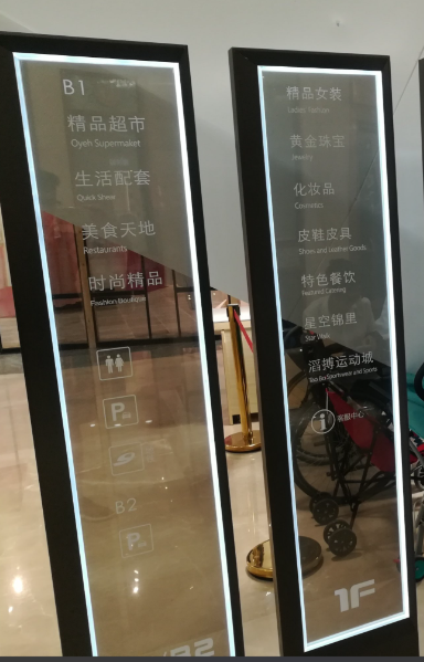 Indoor Backlit Retail Window Advertising Signage