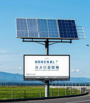 Solar-Powered Outdoor Eco Advertising Signage