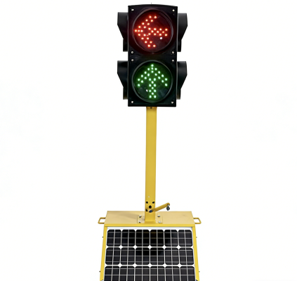 Pôle de signalisation de trafic d'urgence temporaire escamotable
