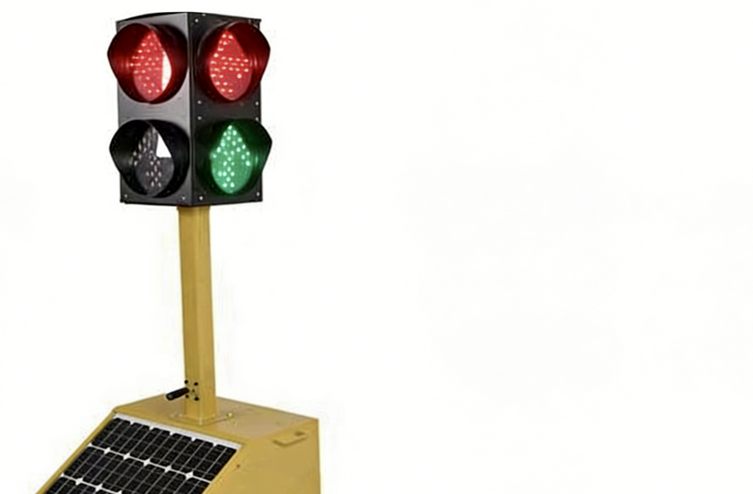 Retractable Temporary Emergency Traffic Signal Pole