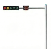 Octagonal Single-Arm Traffic Signal Pole