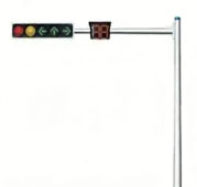 Octagonal Single-Arm Traffic Signal Pole