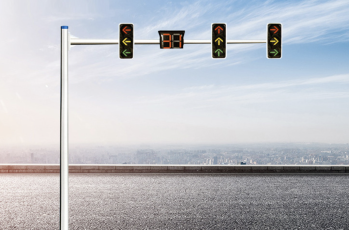 Tiang Sinyal Lalu Lintas Pejalan Kaki Stainless Steel 304