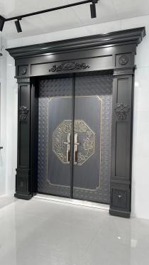 Custom Cast Aluminum Armored Entry Door for Villa