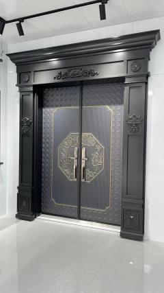 Custom Cast Aluminum Armored Entry Door for Villa