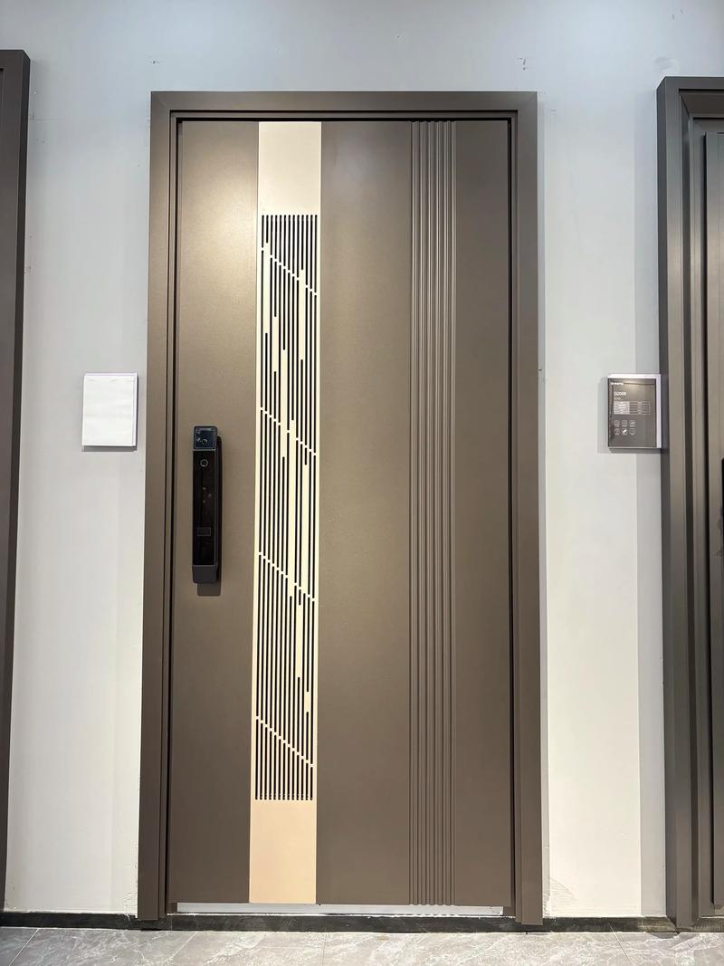 Luxury Minimalist Aluminum-Wood Composite Entry Door