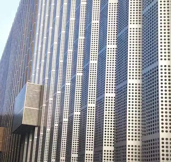 Tường che khuất tấm veneer nhôm composite tổ ong