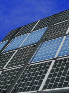 Tường lan can tấm ốp nhôm tích hợp quang điện