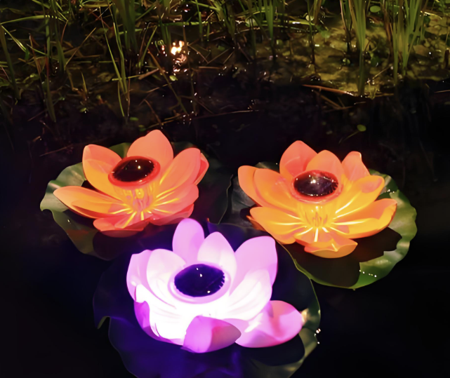 Lentera Lotus Mengambang LED Interaktif