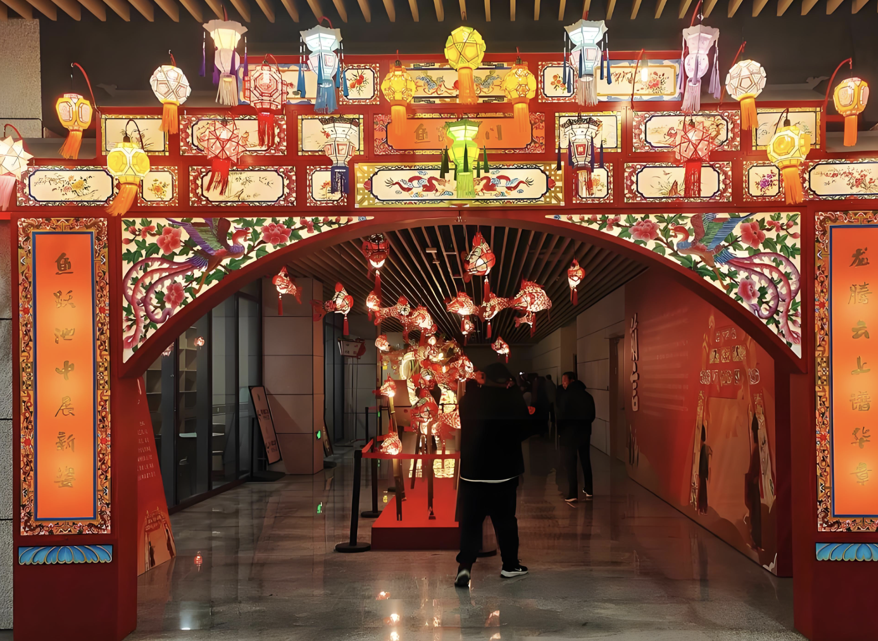 Xiashi針ピアス骨なし無形文化遺産ランタン