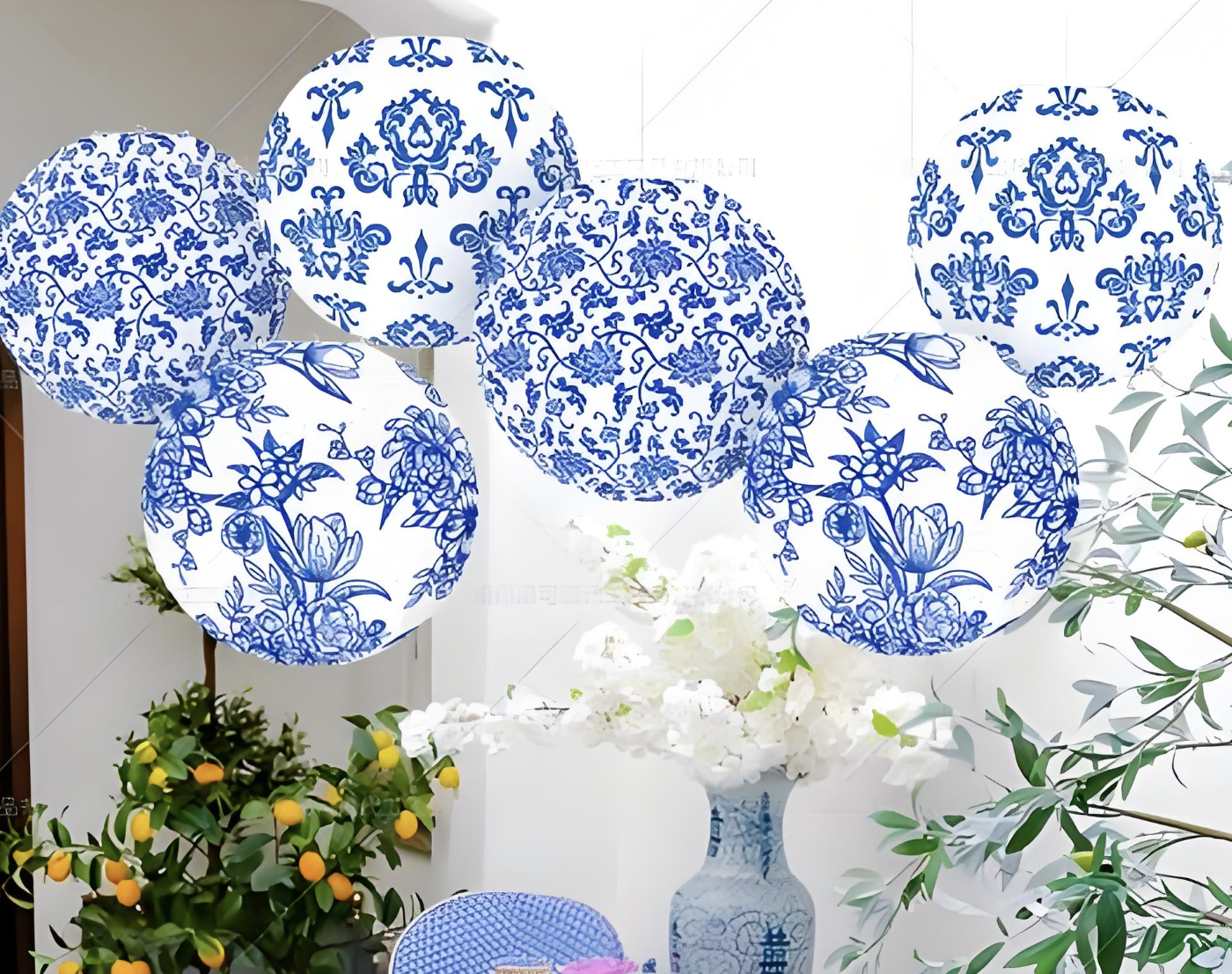 Buatan Tangan Keramik Kelas Atas Gaya Cina Lentera Dekoratif