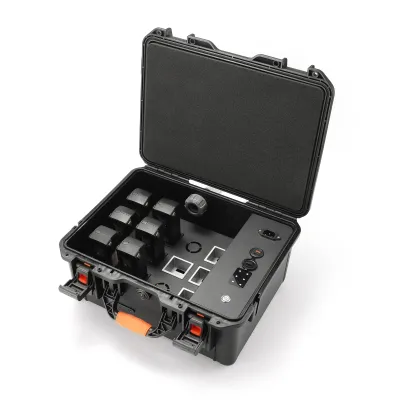 Caisse portative d'air de transport de bourdon avec le compartiment de batterie UN38.3