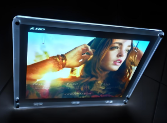 กล่องไฟ LED Backlit บางเฉียบสำหรับจอแสดงผลขายปลีก