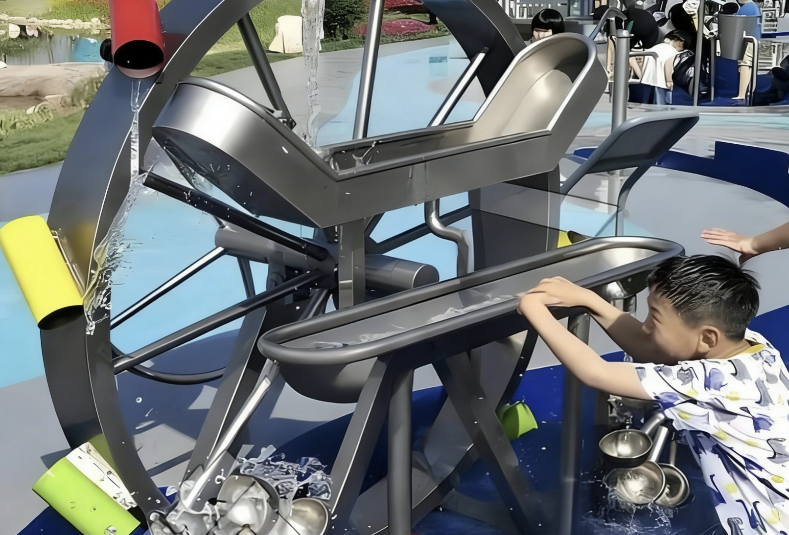 Themed Water-Integrated Windmill Ride