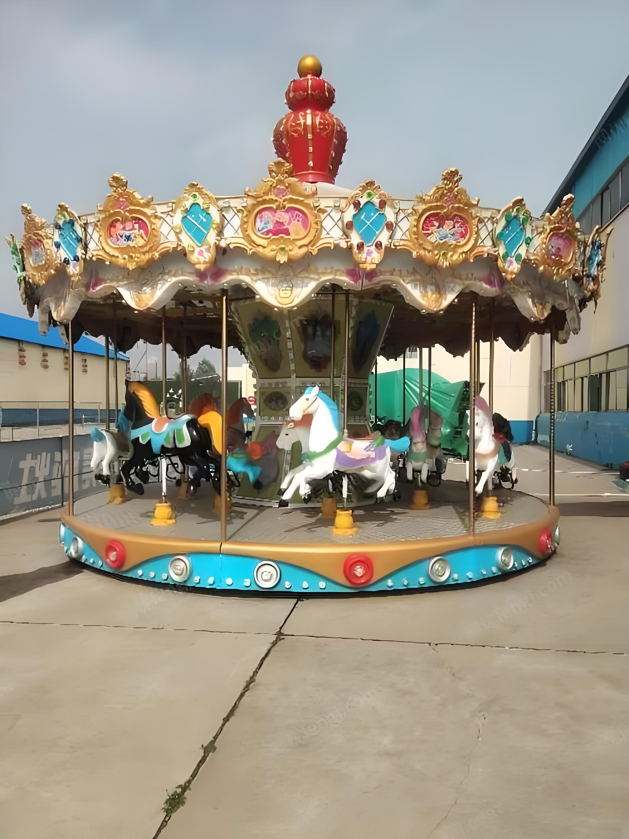 Used Vintage Wooden Carousel
