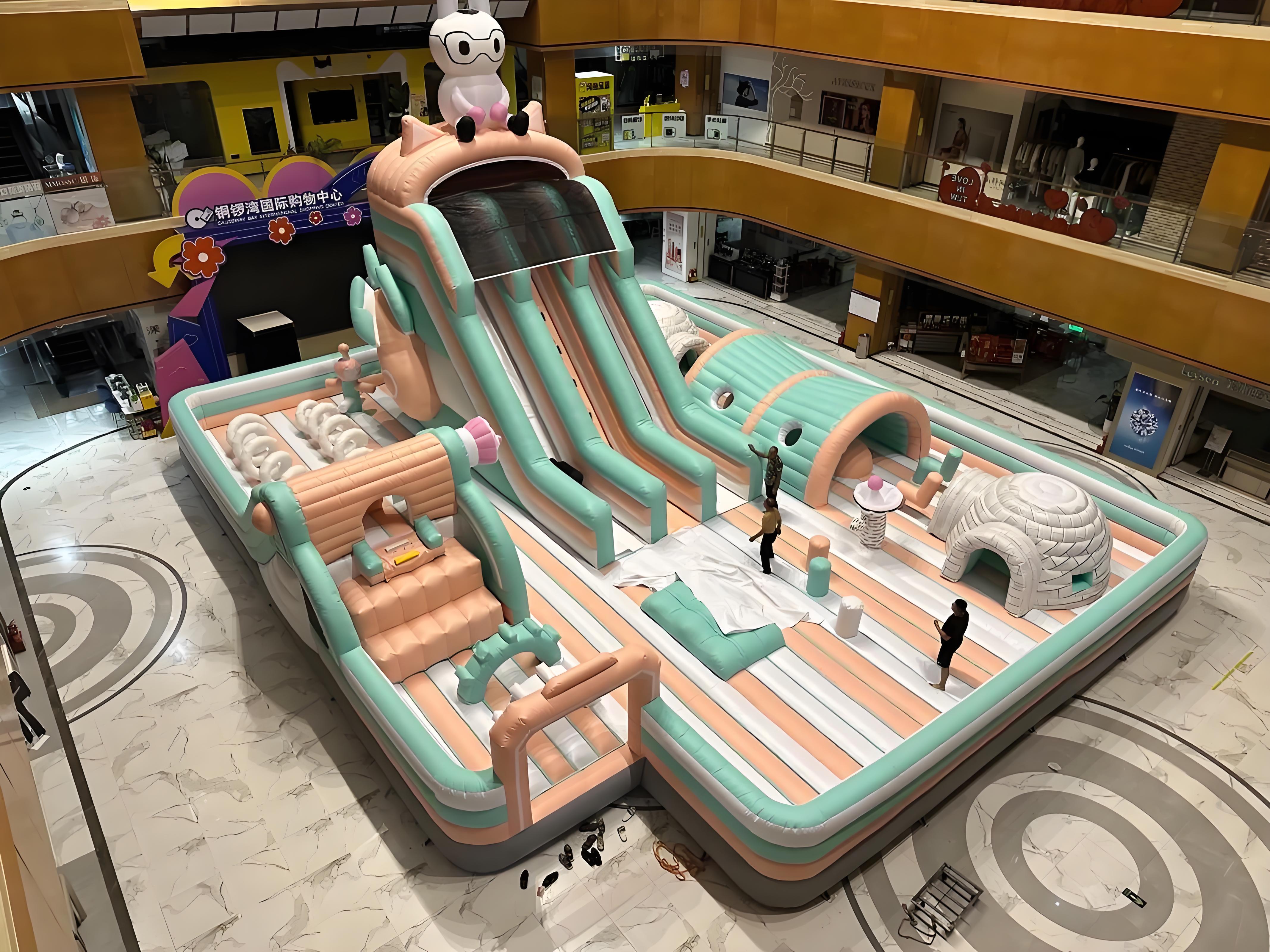 Used Commercial Bounce House Combo (Slide & Obstacle Course)