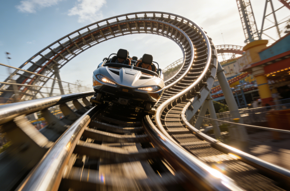 Navire passionnant de ciel de course