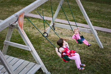 Parent-Child Interactive Cliff Swing