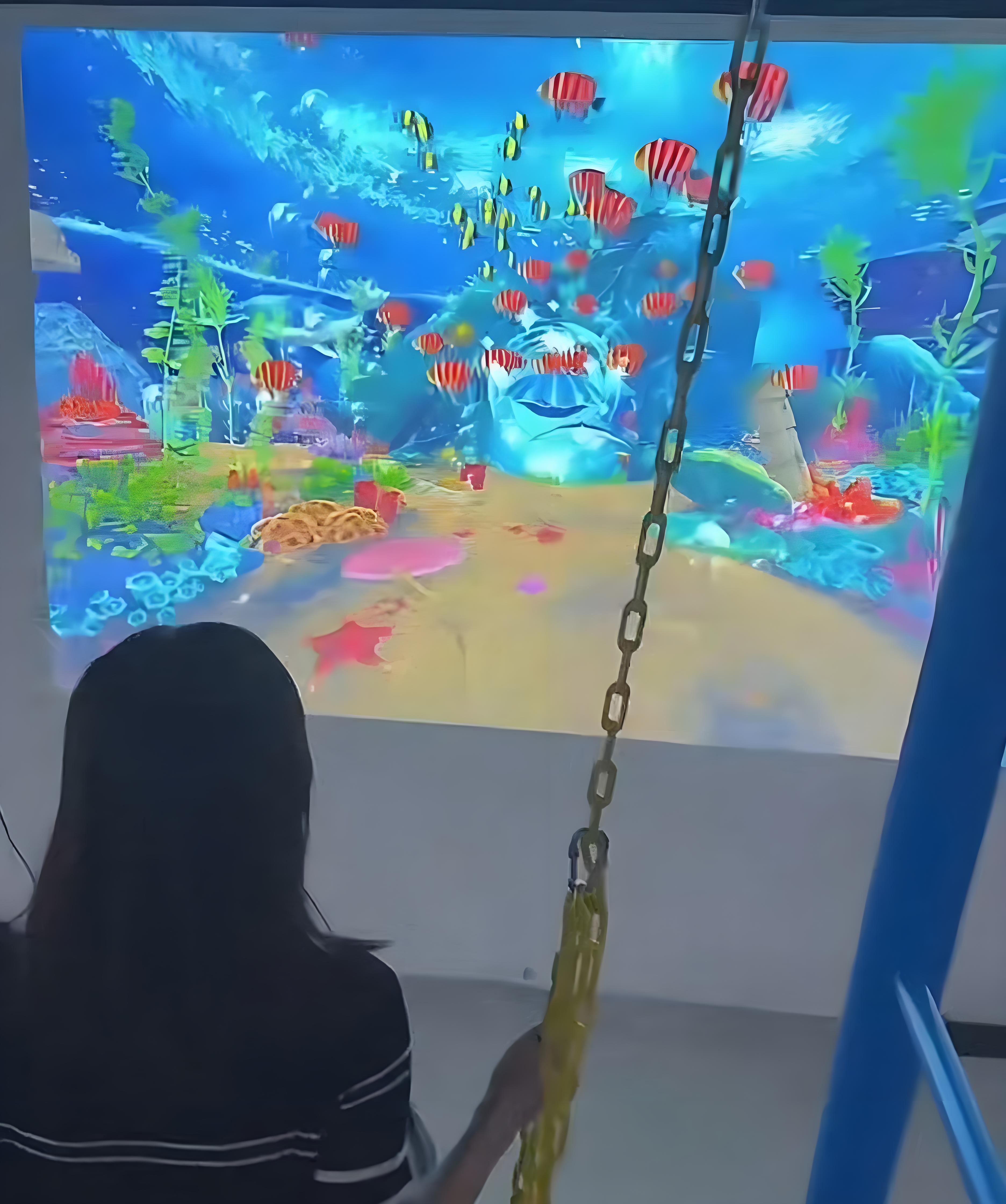 AR Interactive Cliff Swing (Immersive Theme Park Model)
