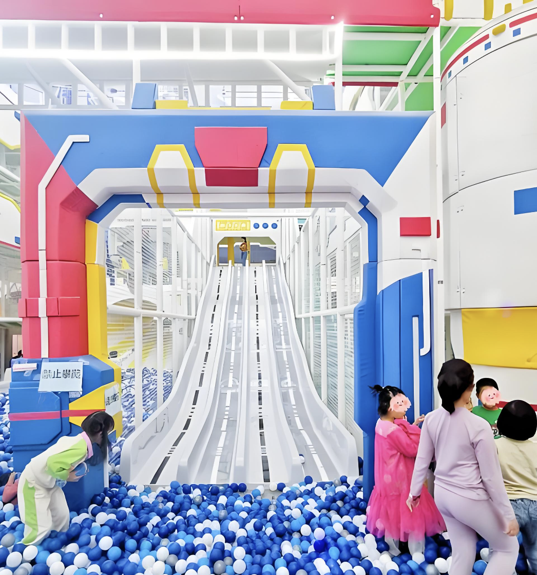 Parent-Child Interactive Dual-Track Racing Slide