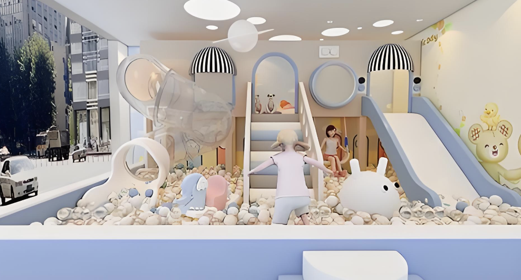 สไลด์ในร่มแบบแยกส่วนสำหรับเด็กวัยหัดเดิน