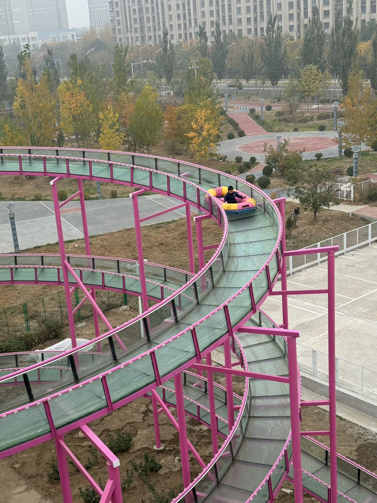 Trượt nước thủy tinh có thể tháo rời mô-đun (phiên bản mini)