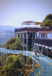 Family-Friendly Interactive Glass Water Slide