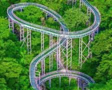 Alpine Extreme Glass Water Slide (Large Scenic Resort Model)