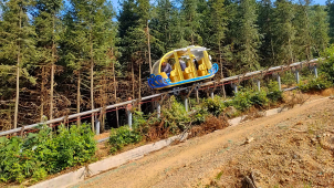 Kids' Outdoor Electric Climbing Rail Car