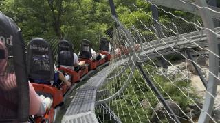 Family-Friendly Interactive Track Mountain Coaster