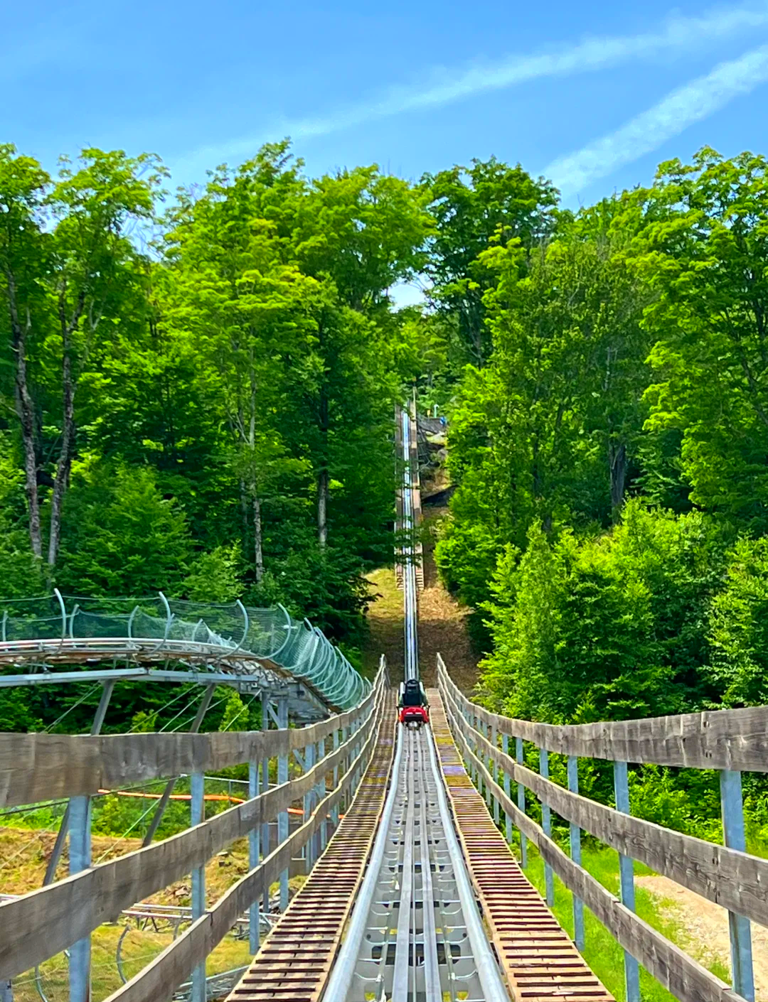 Mountain Terrain Scenic High-Speed Coaster Ride