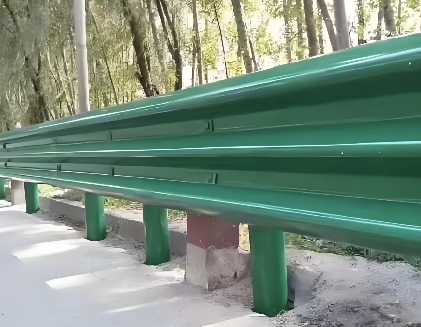 Municipal Road W Beam Guardrail