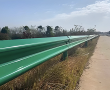 Highway W-Beam Crash Guardrail